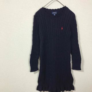 ポロラルフローレン(POLO RALPH LAUREN)のポロラルフローレン　POLO RALPH LAUREN  ニット　ワンピース 紺(ワンピース)