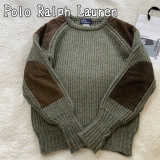 ポロラルフローレン(POLO RALPH LAUREN)のPolo Ralph Lauren ウール100  ニット　セーター　パッチ(ニット/セーター)