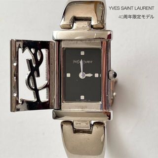 イヴサンローラン(Yves Saint Laurent)の【myojin様専用】イヴサンローラン バングルウォッチ 40周年限定モデル(腕時計)