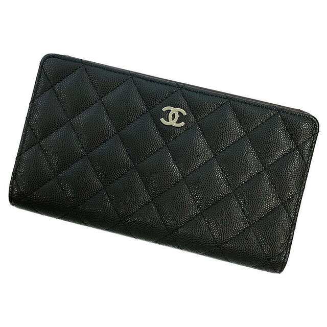 激安先着 CHANEL - シャネル 長財布 マトラッセ キャビアスキン ココ