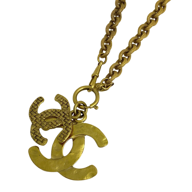正規品! CHANEL - シャネル ココマーク チェーン ネックレス GP 【中古