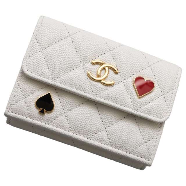 新品同様 CHANEL - シャネル 三つ折り財布 マトラッセ ココマーク