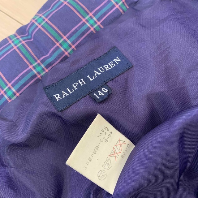 Ralph Lauren(ラルフローレン)のRALPH LAUREN ラルフローレン ダウンジャケット 140 キッズ/ベビー/マタニティのキッズ服女の子用(90cm~)(ジャケット/上着)の商品写真