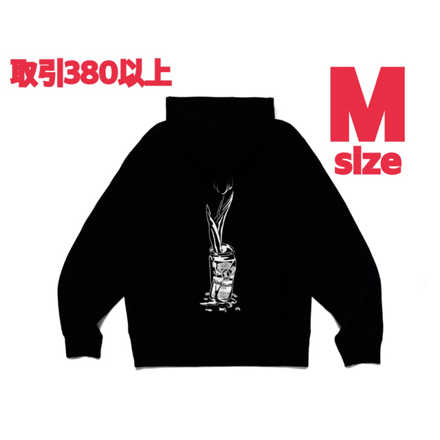 Girls Don't Cry(ガールズドントクライ)のWasted Youth HOODIE #2 BLACK Mサイズ メンズのトップス(パーカー)の商品写真