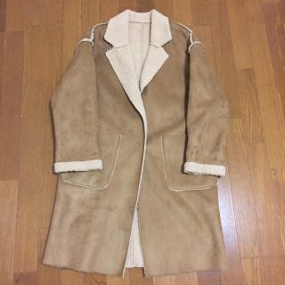 ダブルクローゼット(w closet)の【メイプー様専用】w closet ムートンコート ベージュ(ムートンコート)