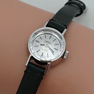 オメガ(OMEGA)のOH済 1975年製 オメガ デビル 自動巻き カットガラス レディース 極上品(腕時計)