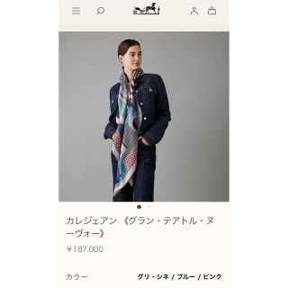 エルメス(Hermes)のHERMES エルメス　カシシル　カレジェアン　＜グラン・テアトル・ヌーヴォー＞(マフラー/ショール)