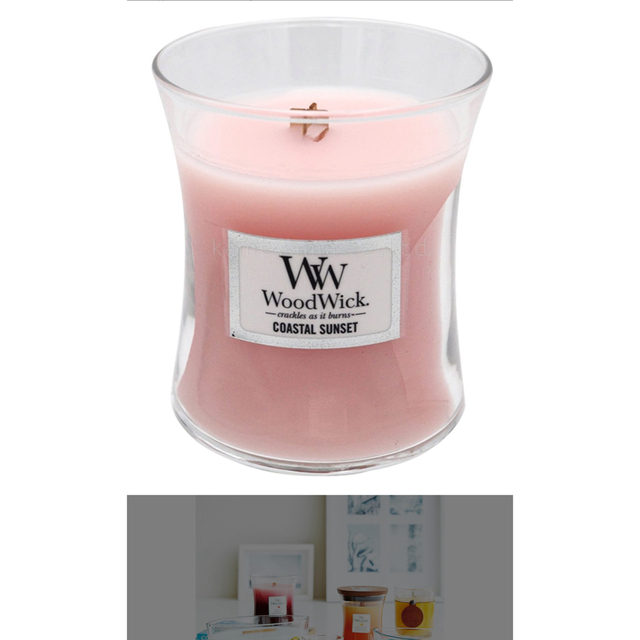 Woodwick キャンドル　暖炉　sサイズ　パチパチ　音がする コスメ/美容のリラクゼーション(キャンドル)の商品写真