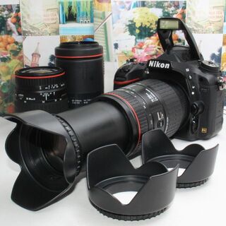 ニコン(Nikon)の❤️新品カメラバック付き❤️ニコン D750 超望遠トリプルレンズ❤️(デジタル一眼)