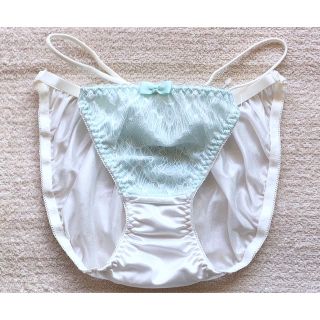 アブソール(Absorle)のAbsorle ビキニ ショーツ Ｍサイズ レース＆ウエストSexy紐 ホワイト(ショーツ)