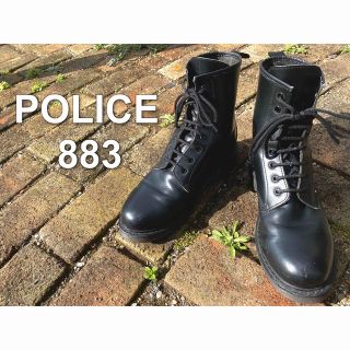 ポリス(POLICE)の【古着】POLICE 883 ポリス ブーツ 26~26.5センチ　革靴(ブーツ)