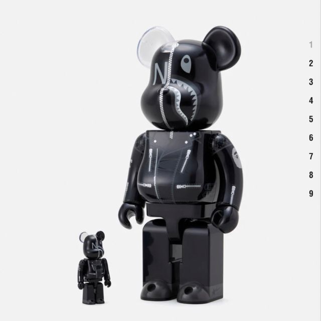 NEIGHBORHOOD(ネイバーフッド)のBE@RBRICK BAPE × NEIGHBORHOOD 100%&400% ハンドメイドのおもちゃ(フィギュア)の商品写真