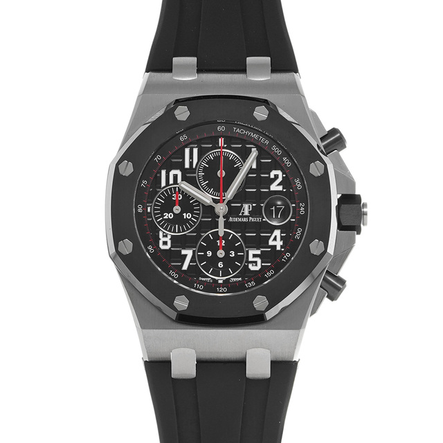 AUDEMARS PIGUET(オーデマピゲ)の中古 オーデマ ピゲ AUDEMARS PIGUET 26470SO.OO.A002CA.01 ブラック メンズ 腕時計 メンズの時計(腕時計(アナログ))の商品写真