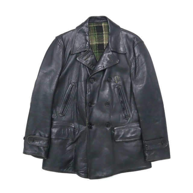 40s ビンテージ ホースハイド カーコート レザージャケット 40s ビンテージ ホースハイド カーコート レザージャケット