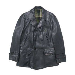 40s ビンテージ ホースハイド カーコート レザージャケット 40s ビンテージ ホースハイド カーコート レザージャケット