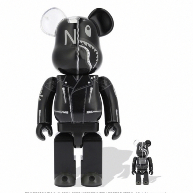 A BATHING APE(アベイシングエイプ)のBE@RBRICK BAPE × NEIGHBORHOOD 100%&400% エンタメ/ホビーのフィギュア(その他)の商品写真