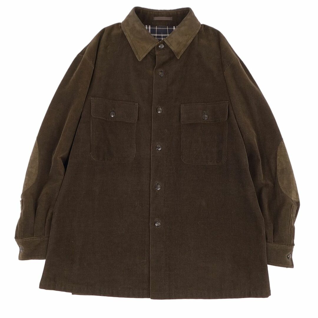 バーバリー ロンドン BURBERRY LONDON ジャケット コーデュロイジャケット フェイクスウェードレザー 裏チェック アウター メンズ L ブラウン | フリマアプリ ラクマ