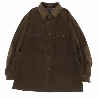 バーバリー(BURBERRY)のバーバリー ロンドン BURBERRY LONDON ジャケット コーデュロイジャケット フェイクスウェードレザー 裏チェック アウター メンズ L ブラウン(その他)