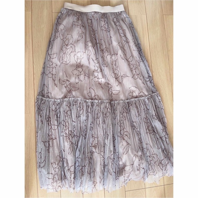 HLT Lace Line Volume Tulle Gather Skirt