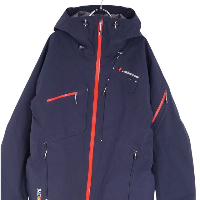 美品 ピークパフォーマンス Peak Performance ジャケット HELI ALPINE JACKET ヘリ アルパイン GORE-TEX Pro スキー 登山 ゴアテックス RECCO スノーウェア ハードシェル スキー アウター メンズ ASIA：L EU/US:M オレンジ