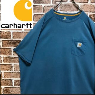 カーハート(carhartt)の希少 カーハート ビックサイズ ポケット ロゴタグ 半袖 Tシャツ 3XLサイズ(Tシャツ/カットソー(半袖/袖なし))