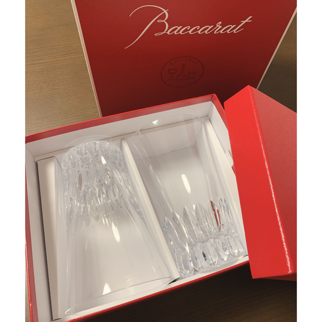 Baccarat(バカラ)のバカラ　カード付き　ハイボールグラスボックス　ショップバック レディースのバッグ(ショップ袋)の商品写真