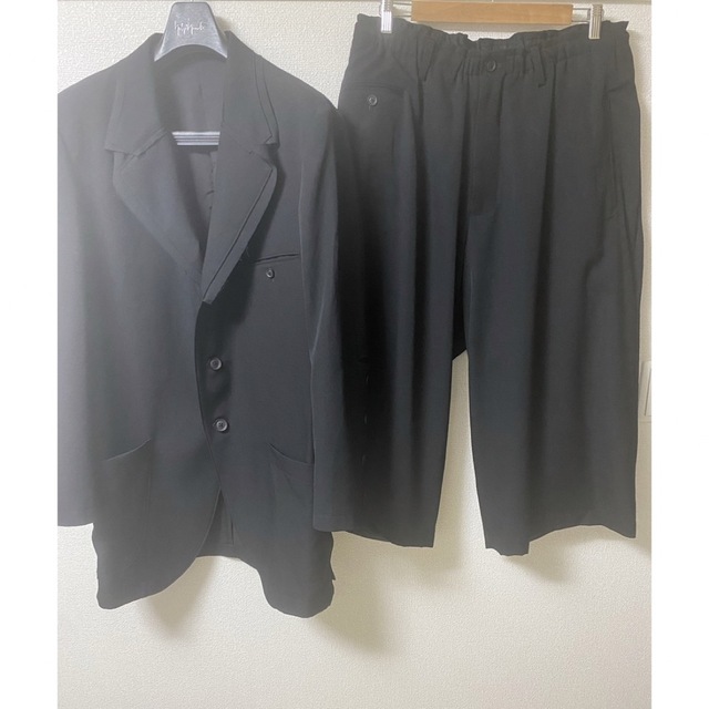 非売品 Yohji Yamamoto - yohji yamamoto 22ss ウールギャバ セットアップ セットアップ