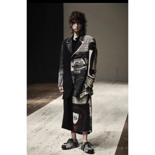 Yohji yamamoto ヨウジヤマモト　21ss アイプリント　ギャバ