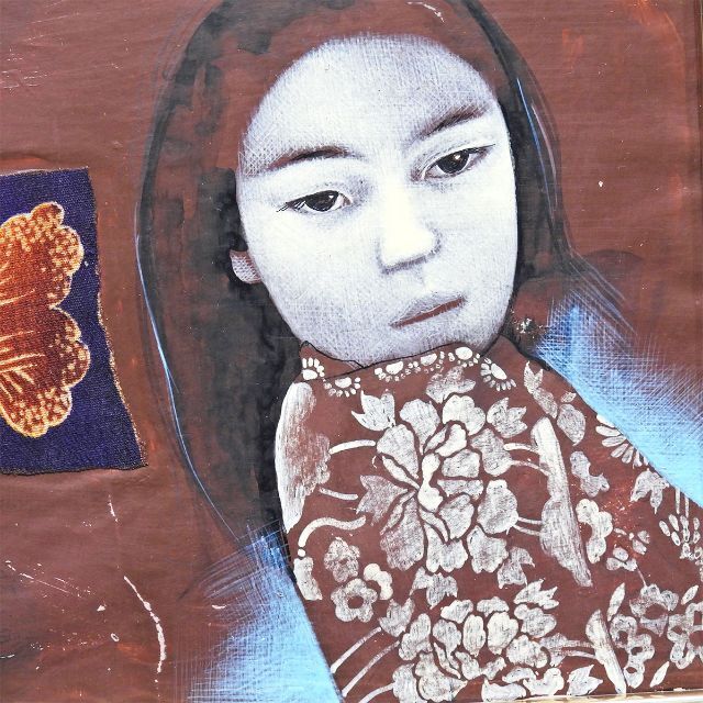 智内兄助 離:蔵より 原画SM 人物画 女の子 死国 小説 挿絵 絵画 真作