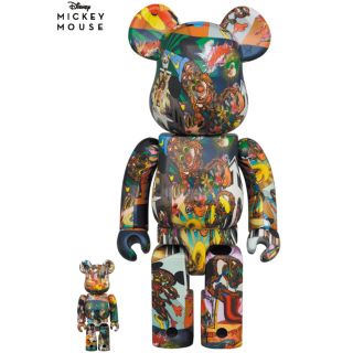 MEDICOM TOY - BE@RBRICK 田名網敬一 MICKEY MOUSE 100％ & 400％の