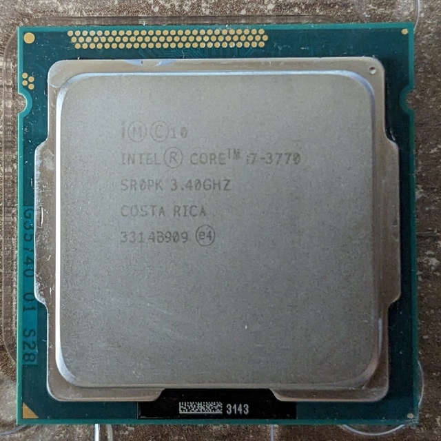 CPU Intel core i7-3770　LGA1155ソケット