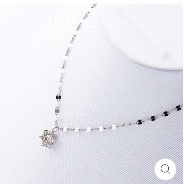 Pt ダイヤモンドネックレス ロングネックレス ミルフローラ エステール-