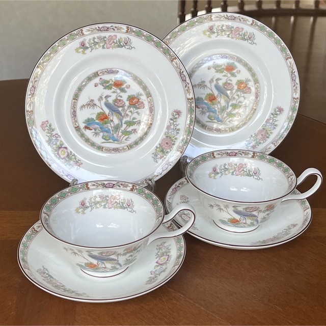 WEDGWOOD - 【黒壺美品】ウェッジウッド☆クタニクレーン☆トリオ ペア