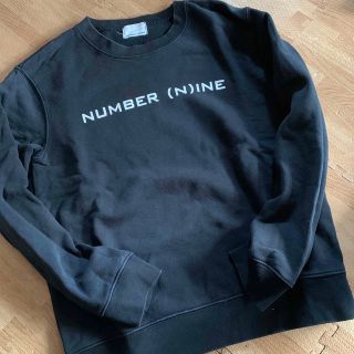 ナンバーナイン(NUMBER (N)INE)のNUMBER (N)INE  黒　スウェット　トレーナー　ナンバーナイン(Tシャツ/カットソー)