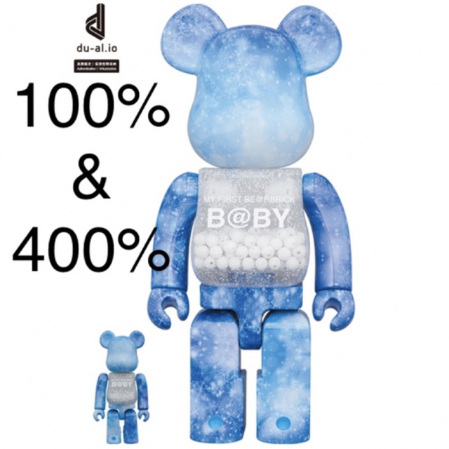 MedicomToyBE@RBRICK B@BY CRYSTAL OF SNOW 100% 400％