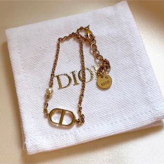 Christian Dior - ChristianDior PETIT CD ブレスレット ロゴ パールの