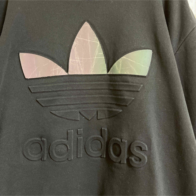 adidas(アディダス)の激レア adidas アディダス スウェット トレーナー 黒 XL トレフォイル メンズのトップス(スウェット)の商品写真