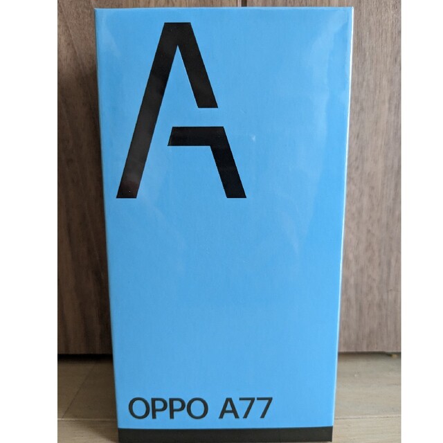 OPPO A77 ブルー128GBディスプレイ