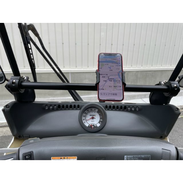 ジャイロキャノピーマルチマウントバー スマホ ナビの取り付けに 自動車/バイクのバイク(パーツ)の商品写真