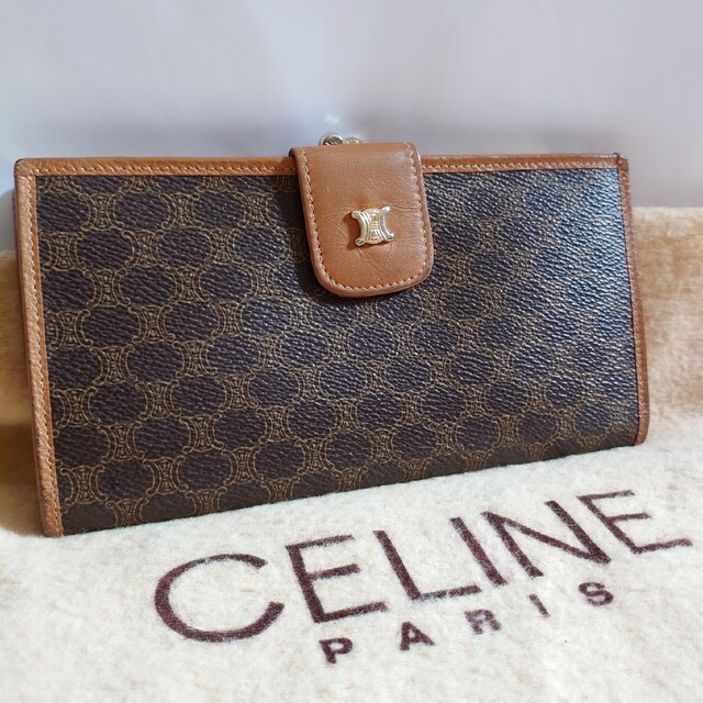 CELINE マカダム柄 がま口 長財布 激安の www.toyotec.com