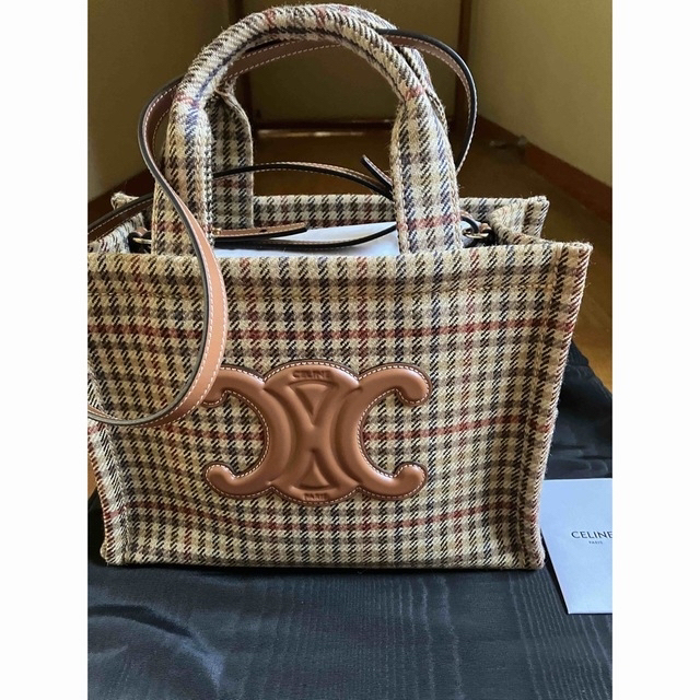 30%OFF】 celine セリーヌ スモール カバタイス ツイード&カーフ