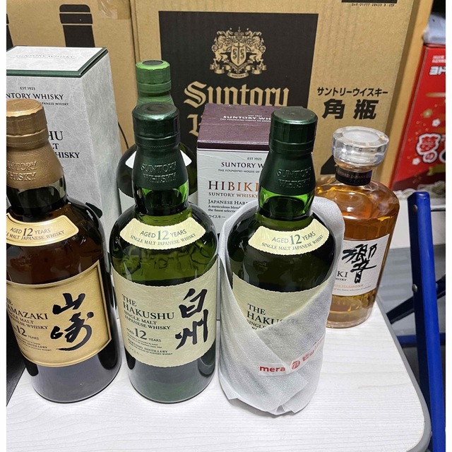 サントリー(サントリー)の10本セット　サントリーウイスキー　山崎　白州　響 食品/飲料/酒の酒(ウイスキー)の商品写真