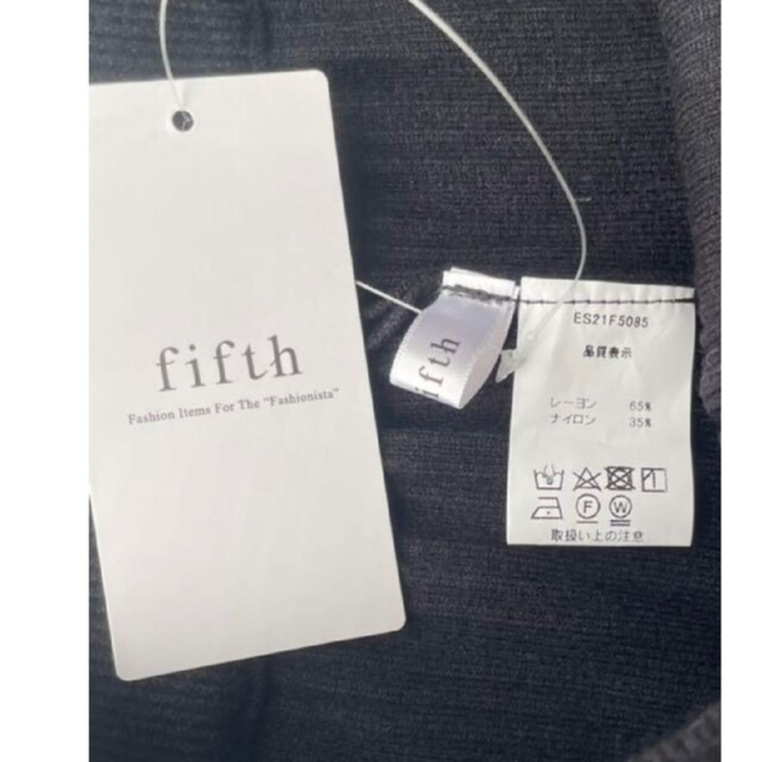 fifth(フィフス)のfifth ランダムリブニットパンツ ブラック 星玲奈、プラステ、ユニクロ レディースのパンツ(カジュアルパンツ)の商品写真