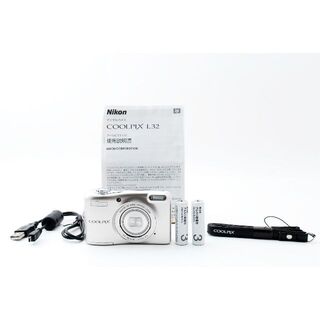 ニコン(Nikon)の【美品】Nikon Coolpix L32《単3形電池対応・かんたん高画質》(コンパクトデジタルカメラ)