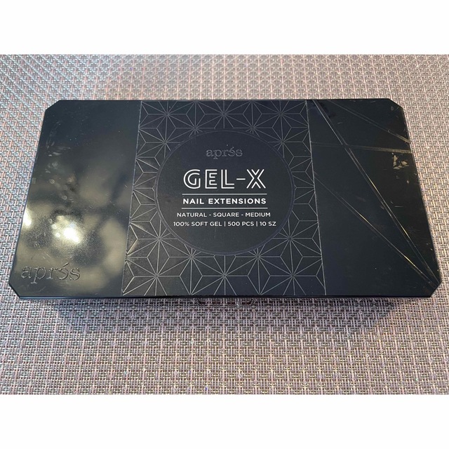 【新品未使用】アプレ GEL-X ナチュラル スクエア ミディアム500枚入り