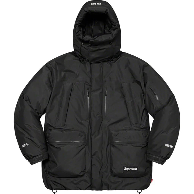 S 黒 Supreme GORE-TEX 700-Fill Down Parka