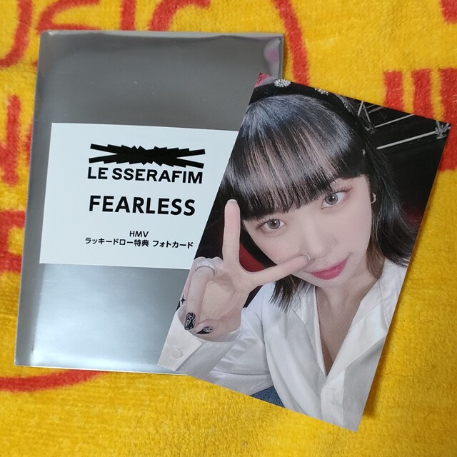 LE SSERAFIM FEARLESS HMV絵柄 ラキドロ チェウォン   K POP/アジア