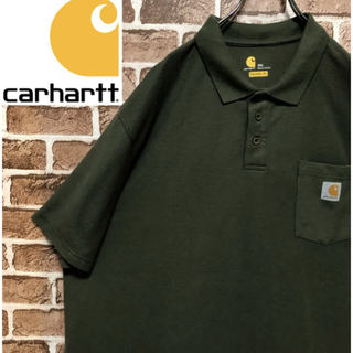 カーハート(carhartt)の希少 カーハート 鹿の子 ポロシャツ ロゴタグ ポケット 3XL 美品(ポロシャツ)
