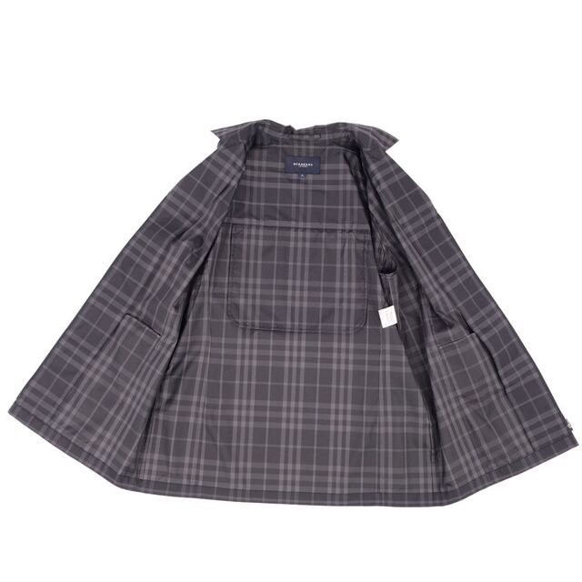 BURBERRY(バーバリー)の美品 バーバリー ロンドン BURBERRY LONDON ジャケット ブルゾン ジップアップ チェック柄 アウター レディース 13ABR(XL相当) ブラック/グレー レディースのジャケット/アウター(その他)の商品写真