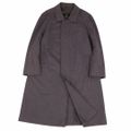 Vintage ランバン LANVIN コート ステンカラーコート バルマカーンコート ストライプ アウター メンズ R50-46(M相当) グレー